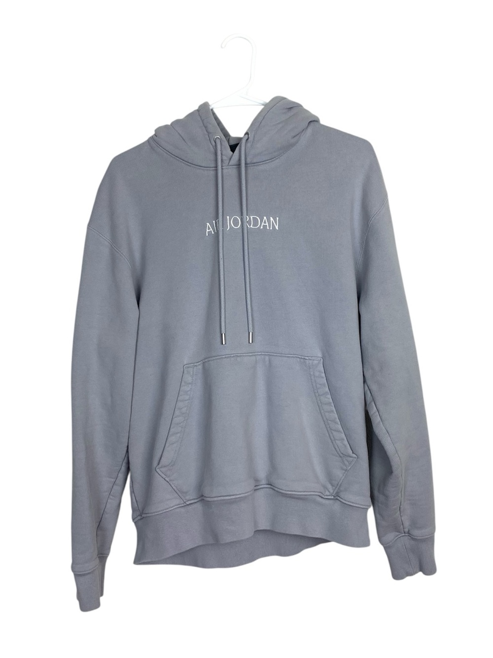 Jordan Wordmark Hoodie Light Steel Grey size medium